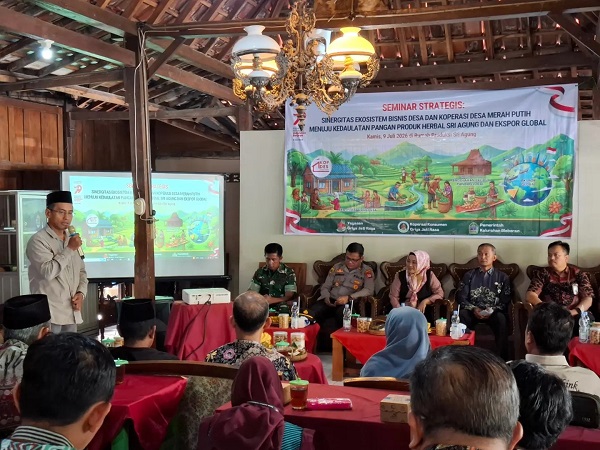 Kolaborasi Multipihak  Koperasi desa merah putih untuk ekspor herbal Sri Agung ke Timur Tengah.